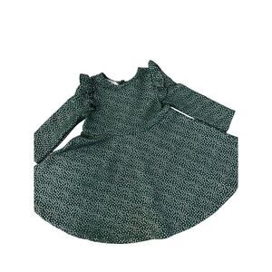 Pippa and Julie Girls Dress SIze 18 months Green with Silver